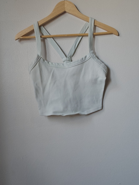 Free People Tops - Free People Sage Ribbed Cropped Tank with Knotted Back